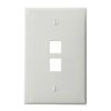 Leviton Number of Gangs: 1 High-Impact Nylon, White 41091-2WN